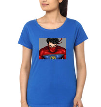 Load image into Gallery viewer, Minnal Murali T-Shirt for Women-XS(32 Inches)-Royal Blue-Ektarfa.online
