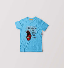 Load image into Gallery viewer, Attack on Titan Kids T-Shirt for Boy/Girl-Light Blue-Ektarfa.online
