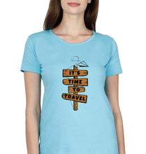 Load image into Gallery viewer, Travel T-Shirt for Women-Light Blue-Ektarfa.online
