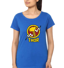 Load image into Gallery viewer, Thor Superhero T-Shirt for Women-Royal Blue-Ektarfa.online
