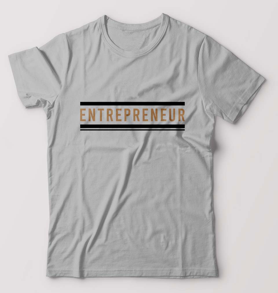 Entrepreneur T-Shirt for Men-Grey Melange-Ektarfa.online