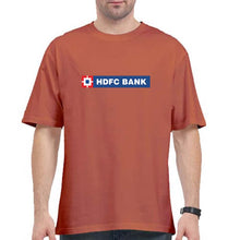 Load image into Gallery viewer, HDFC Bank Oversized T-Shirt for Men-Coral-Ektarfa.online
