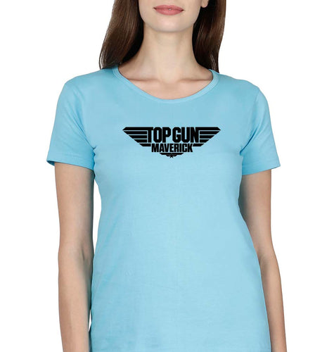 Top Gun T-Shirt for Women-Light Blue-Ektarfa.online