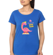 Load image into Gallery viewer, Dinosaur T-Shirt for Women-XS(32 Inches)-Royal Blue-Ektarfa.online
