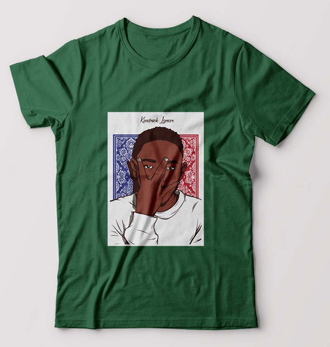 Kendrick Lamar T-Shirt for Men-S(38 Inches)-Dark Green-Ektarfa.online