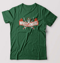 Load image into Gallery viewer, WWE Wrestle Mania T-Shirt for Men-S(38 Inches)-Bottle Green-Ektarfa.online
