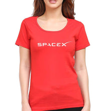Load image into Gallery viewer, SpaceX T-Shirt for Women-XS(32 Inches)-Red-Ektarfa.online
