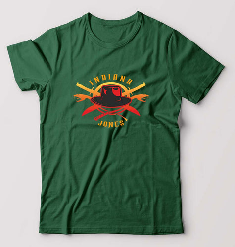 Indiana Jones T-Shirt for Men-Bottle Green-Ektarfa.online