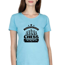 Load image into Gallery viewer, Viswanathan Anand Chess T-Shirt for Women-SkyBlue-Ektarfa.online
