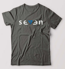 Load image into Gallery viewer, Seven MS Dhoni Thala T-Shirt for Men-Charcoal-Ektarfa.online
