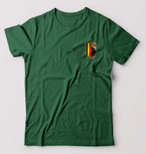 Load image into Gallery viewer, Belgium Football T-Shirt for Men-S(38 Inches)-Bottle Green-Ektarfa.online

