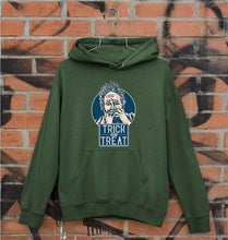 Load image into Gallery viewer, Trick or Treat Unisex Hoodie for Men/Women-S(40 Inches)-Dark Green-Ektarfa.online
