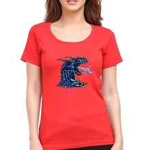 Load image into Gallery viewer, Dragon T-Shirt for Women-XS(32 Inches)-Red-Ektarfa.online
