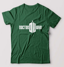 Load image into Gallery viewer, Doctor Who T-Shirt for Men-S(38 Inches)-Bottle Green-Ektarfa.online
