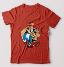 Load image into Gallery viewer, Asterix T-Shirt for Men-Brick Red-Ektarfa.online
