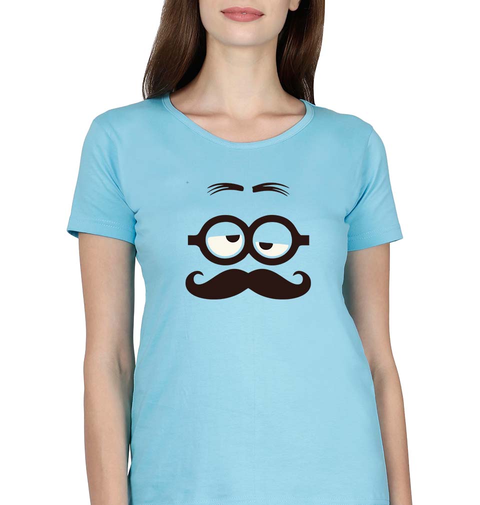 Minion T-Shirt for Women-SkyBlue-Ektarfa.online
