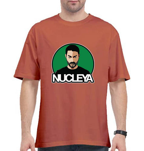 Nucleya Oversized T-Shirt for Men-Coral-Ektarfa.online