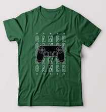 Load image into Gallery viewer, Geek Gamer T-Shirt for Men-Bottle Green-Ektarfa.online
