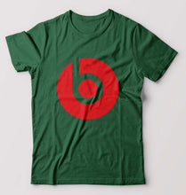 Load image into Gallery viewer, Beats T-Shirt for Men-S(38 Inches)-Bottle Green-Ektarfa.online
