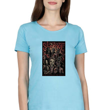 Load image into Gallery viewer, Slipknot T-Shirt for Women-XS(32 Inches)-SkyBlue-Ektarfa.online
