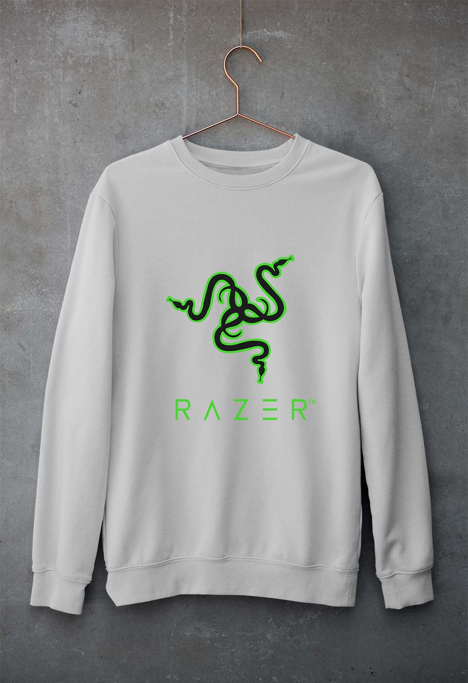 Razer Unisex Sweatshirt for Men/Women-Grey Melange-Ektarfa.online