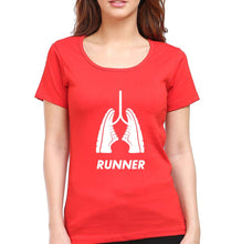 Load image into Gallery viewer, Runner Running T-Shirt for Women-Red-Ektarfa.online
