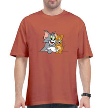 Load image into Gallery viewer, Tom and Jerry Oversized T-Shirt for Men-Coral-Ektarfa.online

