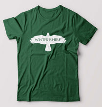 Load image into Gallery viewer, GOT Game Of Thrones Winter Is Here T-Shirt for Men-Bottle Green-Ektarfa.online
