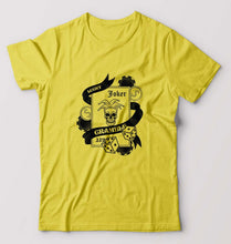 Load image into Gallery viewer, Joker Card Poker T-Shirt for Men-S(38 Inches)-Yellow-Ektarfa.online
