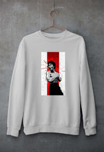 Load image into Gallery viewer, Bruce Lee Unisex Sweatshirt for Men/Women-S(40 Inches)-Grey Melange-Ektarfa.online
