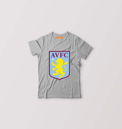 Aston Villa Kids T-Shirt for Boy/Girl-Grey-Ektarfa.online