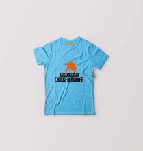 Load image into Gallery viewer, PUBG Winner Winner Chicken Dinner Kids T-Shirt for Boy/Girl-Light Blue-Ektarfa.online
