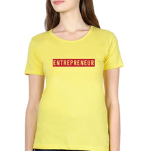 Load image into Gallery viewer, Entrepreneur T-Shirt for Women-Yellow-Ektarfa.online
