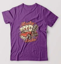 Load image into Gallery viewer, Poker T-Shirt for Men-S(38 Inches)-Purple-Ektarfa.online
