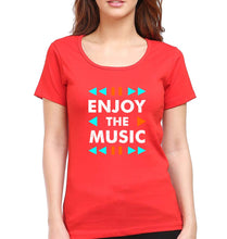 Load image into Gallery viewer, Music T-Shirt for Women-XS(32 Inches)-Red-Ektarfa.online
