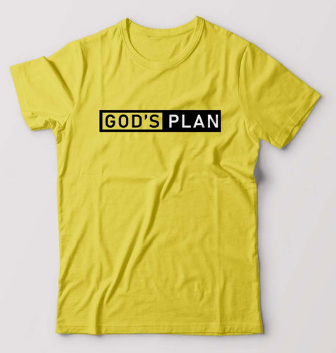 God's plan T-Shirt for Men-Yellow-Ektarfa.online