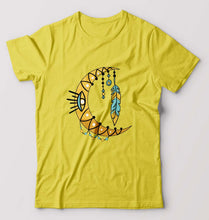 Load image into Gallery viewer, Dream Catcher Moon T-Shirt for Men-S(38 Inches)-Yellow-Ektarfa.online
