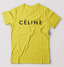 Load image into Gallery viewer, Celine T-Shirt for Men-S(38 Inches)-Yellow-Ektarfa.online
