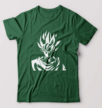 Load image into Gallery viewer, Anime Goku T-Shirt for Men-S(38 Inches)-Bottle Green-Ektarfa.online
