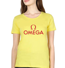 Load image into Gallery viewer, Omega T-Shirt for Women-XS(32 Inches)-Yellow-Ektarfa.online
