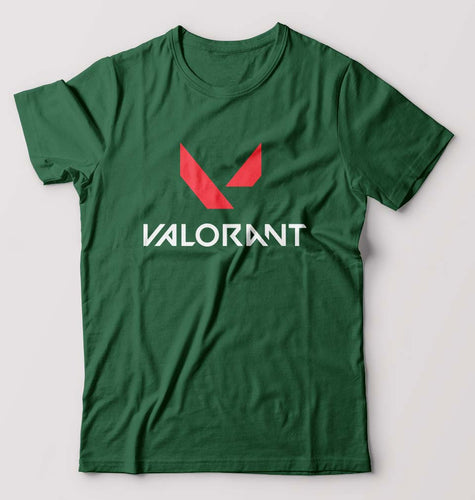 Valorant T-Shirt for Men-Bottle Green-Ektarfa.online