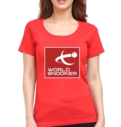 World Snooker (WST) T-Shirt for Women-RED-Ektarfa.online