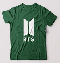 Load image into Gallery viewer, BTS T-Shirt for Men-Bottle Green-Ektarfa.online
