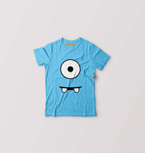 Load image into Gallery viewer, Minion Eye &amp; Teeth Kids T-Shirt for Boy/Girl-Light Blue-Ektarfa.online
