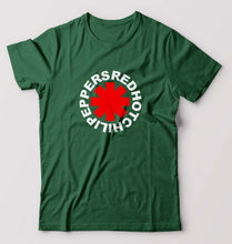 Load image into Gallery viewer, Red Hot Chili Peppers T-Shirt for Men-S(38 Inches)-Bottle Green-Ektarfa.online
