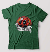 Load image into Gallery viewer, Deadpool Unicorn T-Shirt for Men-Bottle Green-Ektarfa.online
