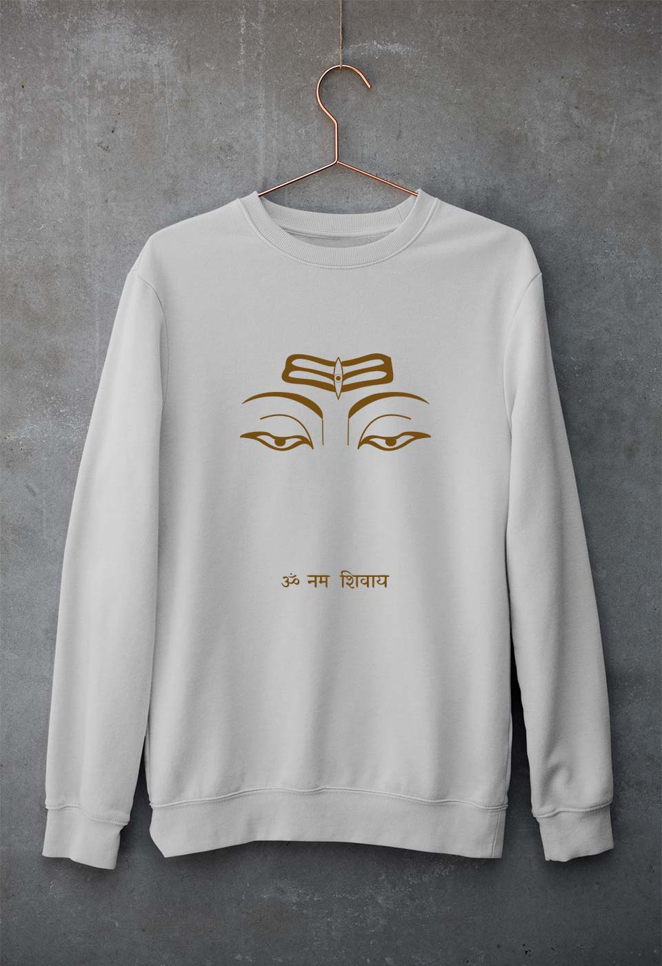 Mahakal Mahadev Bholenath Shiva Shivji Unisex Sweatshirt for Men/Women-Grey Melange-Ektarfa.online