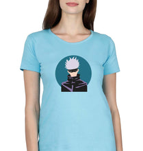 Load image into Gallery viewer, Gojo Satoru Anime T-Shirt for Women-Sky Blue-Ektarfa.online
