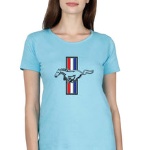 Load image into Gallery viewer, Ford Mustang T-Shirt for Women-SkyBlue-Ektarfa.online
