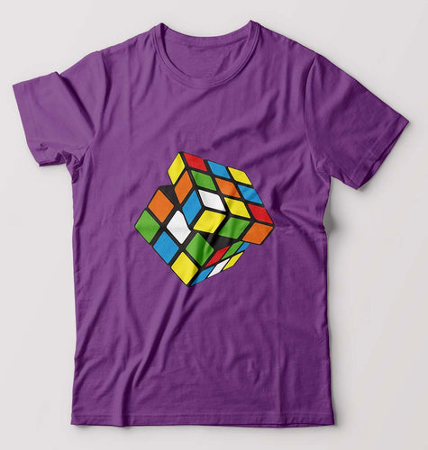 Rubik's Cube T-Shirt for Men-Purple-Ektarfa.online